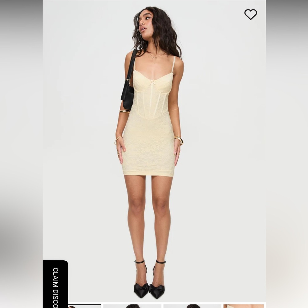 Princess polly Tarini Corset Mini Dress Cream - Picture 3 of 6